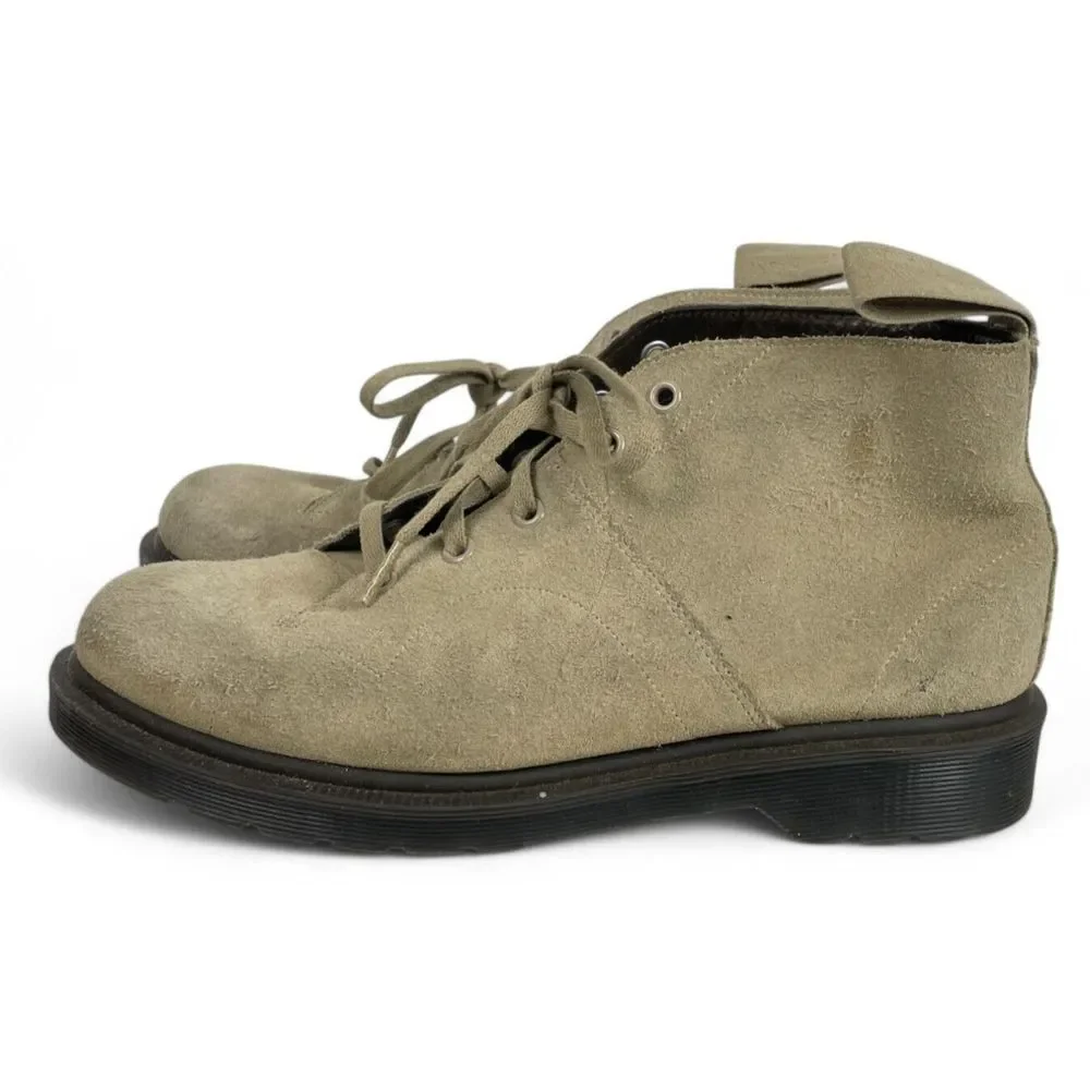 Dr. Martens Mens Boots Church Tan Suede Leather Unisex Doc Mens 8 Womens 9